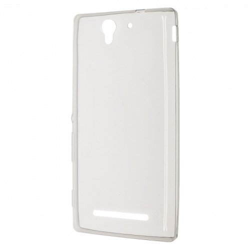 Чехол-накладка для Sony Xperia C3 iBest TPU серый