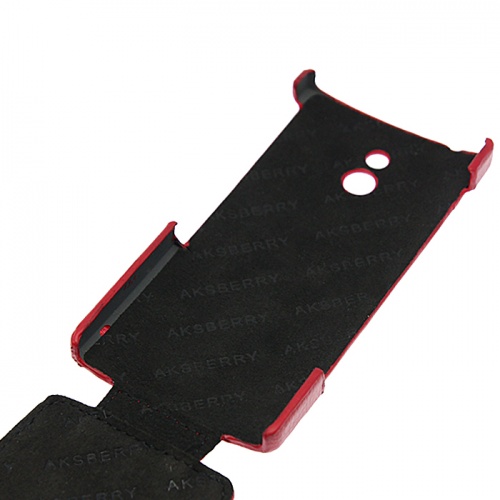 Чехол-раскладной для Sony Xperia P LT22i Aksberry красный фото 3