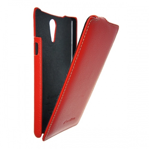 Чехол-раскладной для Sony Xperia ZR Melkco красный фото 3
