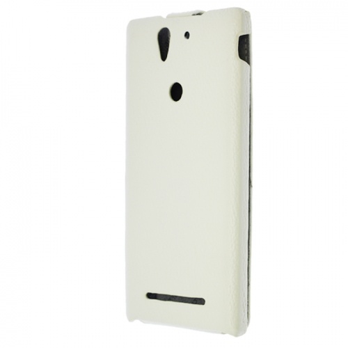 Чехол-раскладной для Sony Xperia C3 Melkco белый фото 3