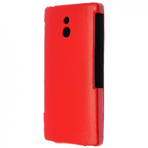 Чехол-раскладной для Sony Xperia P LT22i Aksberry красный фото 2