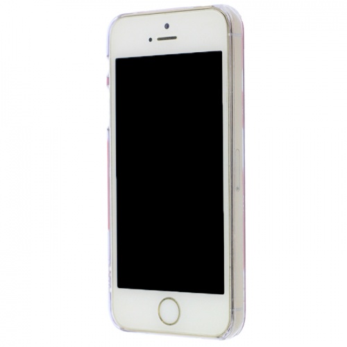 Чехол-накладка для iPhone 5/5S Usams City Series белый с красной полосой фото 2