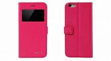 Чехол-книга для iPhone 6/6S Plus Nuoku BOOKIP6PLUSPNK розовый