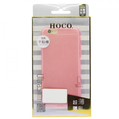Чехол-накладка для iPhone 6/6S Hoco Light TPU Case розовый фото 3