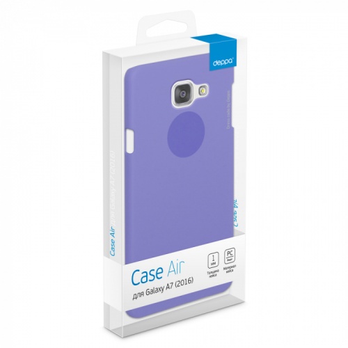 Чехол-накладка для Samsung Galaxy A7 2016 Deppa Air Case белый фото 2
