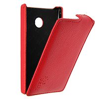 Чехол-раскладной для Microsoft Lumia 435 Aksberry красный