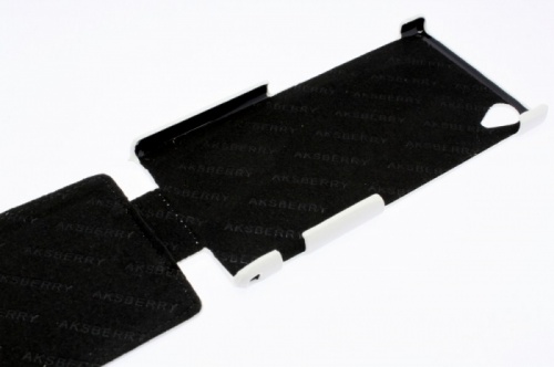 Чехол-раскладной для Sony Xperia Z1 Aksberry белый фото 4