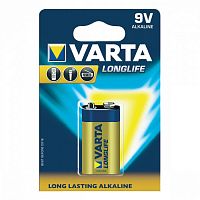 Элемент питания Varta 6F22 LongLife Alkaline															
