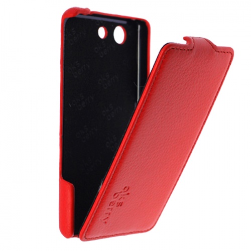 Чехол-раскладной для Sony Xperia Z3 mini Aksberry красный