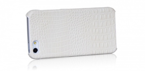 Чехол-накладка для iPhone 5/5S Borofone General Cover Case Crocodile белый фото 3