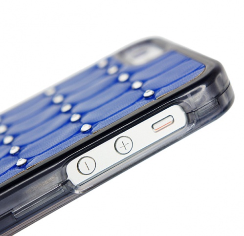 Чехол-накладка для iPhone 5/5S EM3 Zero Diamond синий фото 2