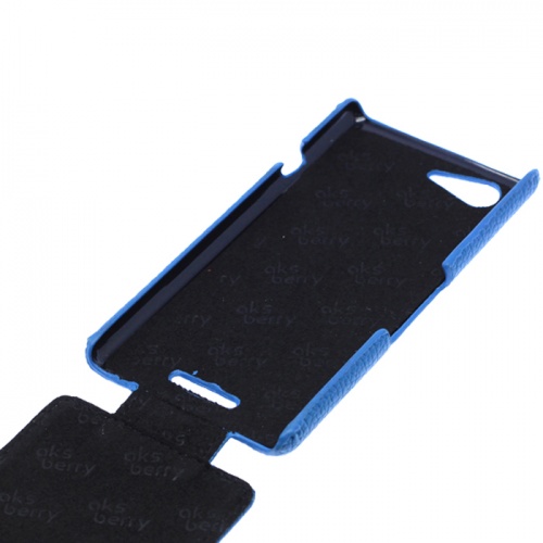 Чехол-раскладной для Sony Xperia E3 Aksberry синий фото 2