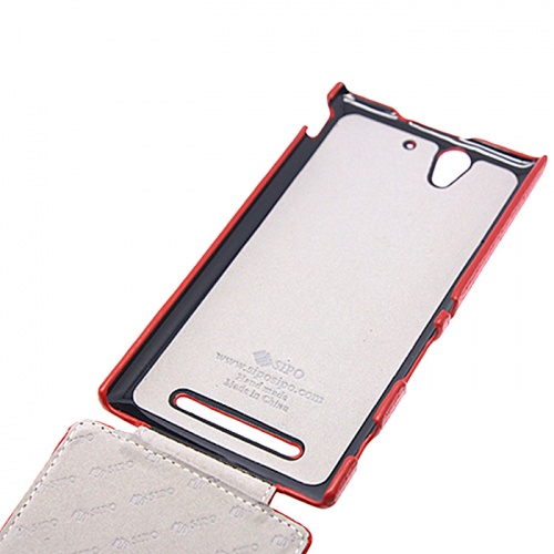 Чехол-раскладной для Sony Xperia C3 Sipo красный фото 3