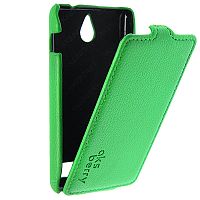 Чехол-раскладной для Sony Xperia E1 Aksberry зеленый