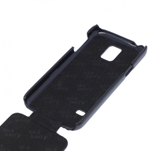 Чехол-раскладной для Samsung G800 Galaxy S5 mini Aksberry черный фото 3