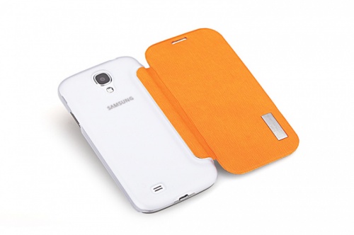 Чехол-книга для Samsung i9500 Galaxy S4 Rock Elegant оранжевый фото 4