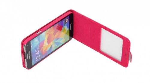 Чехол-раскладной для Samsung i9600 Galaxy S5 Nuoku CRADLESGS5PNK розовый фото 3