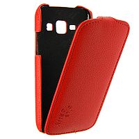 Чехол-раскладной для Samsung Galaxy J1 Aksberry красный