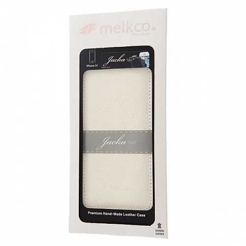 Чехол-раскладной для iPhone 5C Melkco Jacka белый фото 5