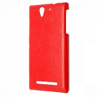 Чехол-накладка для Sony Xperia C3 Aksberry красный 