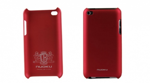 Чехол-накладка для iPod Touch 4 Nuoku GLASSIT4MAG красный фото 2