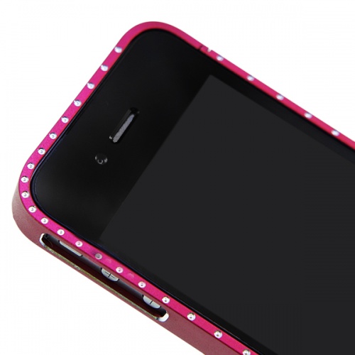 Бампер для iPhone 4/4S Cross-Line бордовый фото 3
