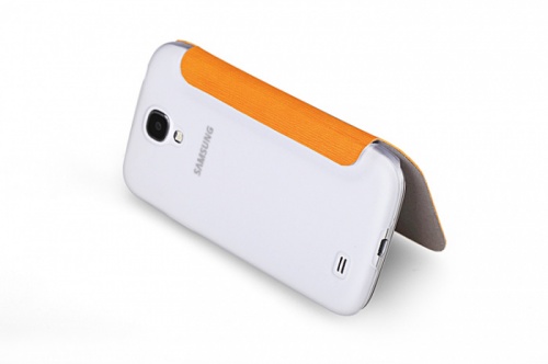 Чехол-книга для Samsung i9500 Galaxy S4 Rock Elegant оранжевый фото 3
