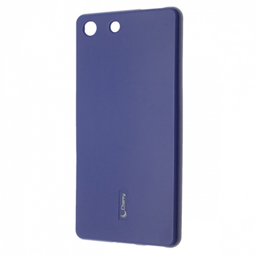 Чехол-накладка для Sony Xperia M5 Cherry синий