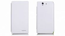 Чехол-книга для Sony Xperia Z L36i Nuoku GRACEL36HWHI белый