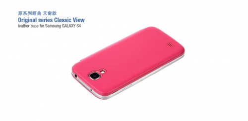 Чехол-книга для Samsung i9500 Galaxy S4 Hoco Original Classic розовый фото 2