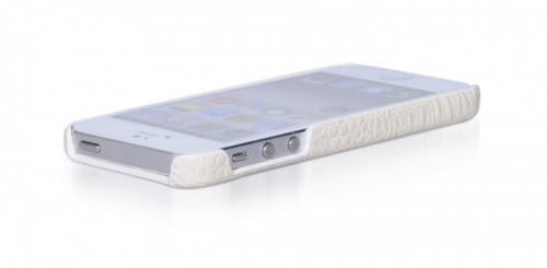 Чехол-накладка для iPhone 5/5S Borofone General Cover Case Crocodile белый фото 2