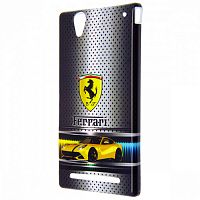 Чехол-накладка для Sony Xperia T2 Slip TPU Ferrari