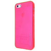 Чехол-накладка для iPhone 5/5S Remax Samrt розовый