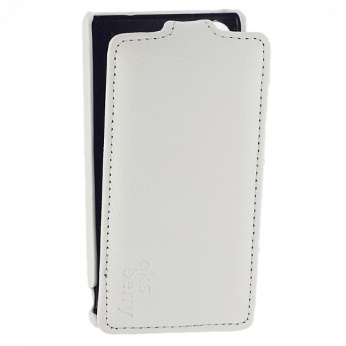 Чехол-раскладной для Sony Xperia Z5 Compact Aksberry белый