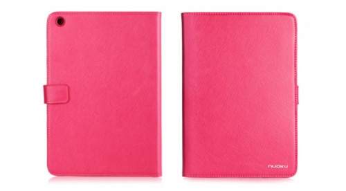 Чехол-книга для iPad Mini Nuoku BOOKMINI2PNK кожа розовый    
