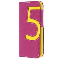 Чехол-книга для iPhone 5/5S Baseus Dancing LTAPIPH5-DL09 фиолетовый