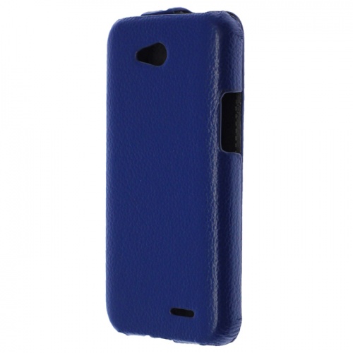 Чехол-раскладной для LG Optimus L90 D405/410 Melkco синий фото 2