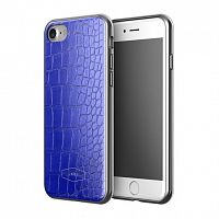 Чехол-накладка для iPhone 7/8 LAB.C Crocodile Case синий