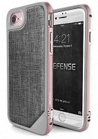 Чехол-накладка для iPhone 7/8 X-Doria Defense Lux розовое золото