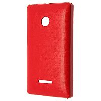 Чехол-накладка для Microsoft Lumia 435 Aksberry красный