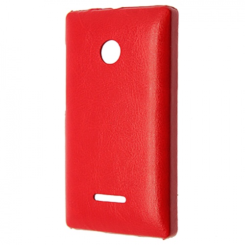 Чехол-накладка для Microsoft Lumia 435 Aksberry красный