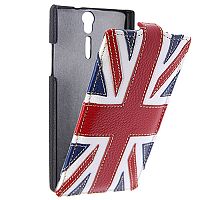 Чехол-раскладной для Sony Xperia S LT26i Melkco Jacka National Britain