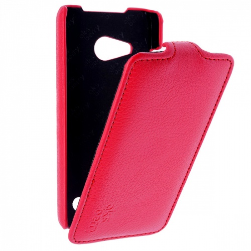 Чехол-раскладной для Microsoft Lumia 550 Aksberry красный