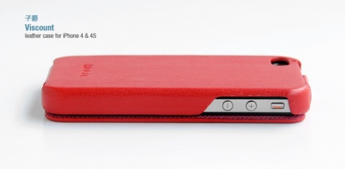 Чехол-раскладной для Apple iPhone 4/4S Hoco Viscount красный