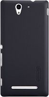 Чехол-накладка для Sony Xperia C3 Nillkin Super Frosted Shield черный