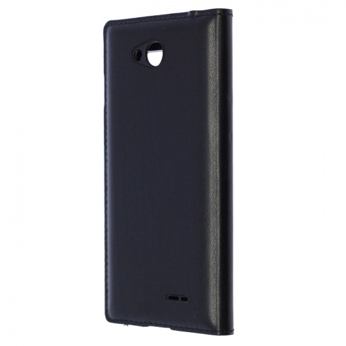 Чехол-книга для LG Optimus L90 D405/410 Flip Cover window черный фото 2