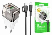 СЗУ Borofone BA80A USB + Type-C PD20W белая