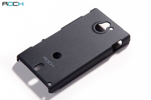 Чехол-накладка для Sony Xperia Sola MT27i Rock Quicksand темно-серый
