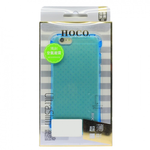 Чехол-накладка для iPhone 6/6S Hoco Shockproof TPU Case голубой фото 3