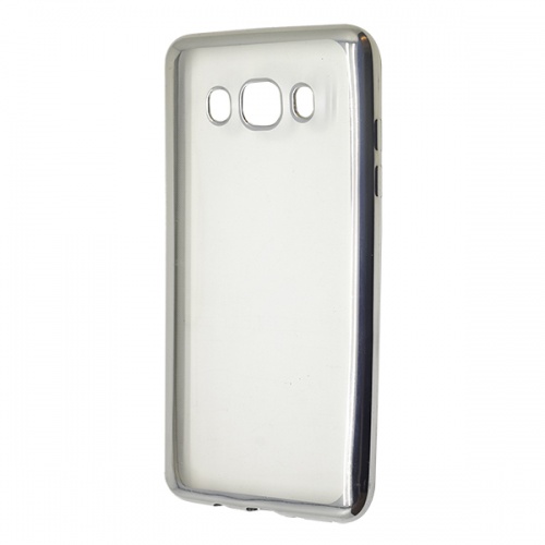 Чехол-накладка для Samsung Galaxy J5 2016 Металлическая окантовка серый
